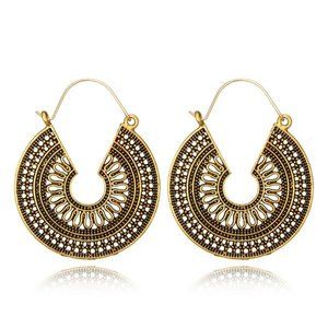 3/$20 New Vintage Style Geometric Gold Earrings